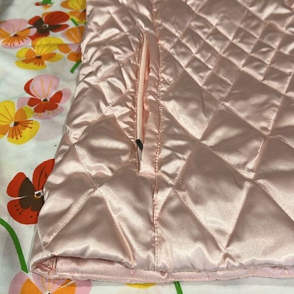 Lands End Pink Puffer Vest - L Pearl Pink - Picture 8 of 13